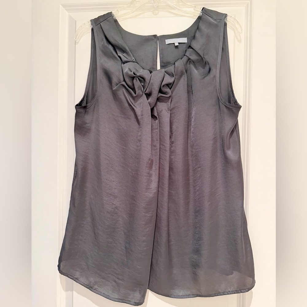 Violet & Claire Charcoal Sleeveless Blouse